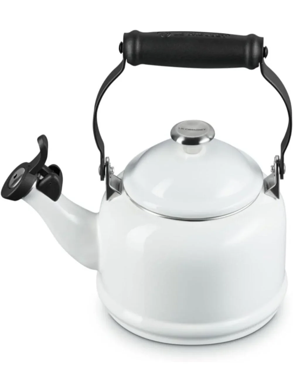 White Enamel Steel Demi Teakettles 1.25 Quart Stainless steel Pot For Kitchen